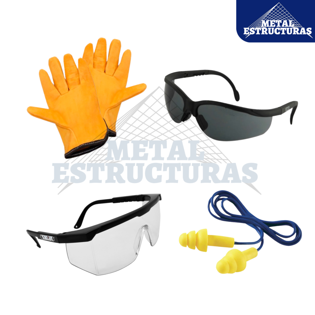 EPPs: Guantes, Lentes transparentes, Lentes oscuros y Tapones de oído